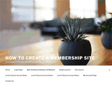 Tablet Screenshot of howtocreateamembershipsite.com